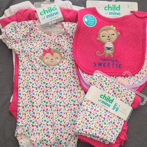 0-3m Onsies, 0-3 Pants, Bib
